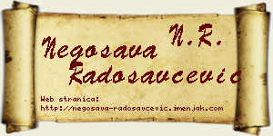 Negosava Radosavčević vizit kartica